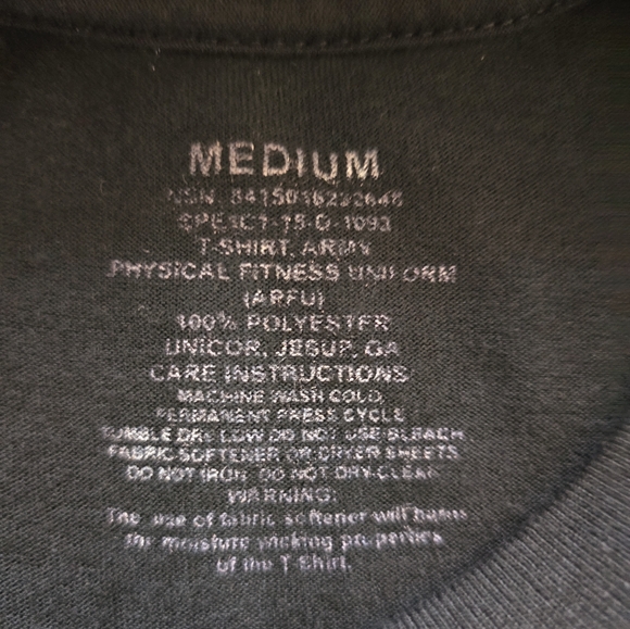 Army Men's/Women's APFU Long Sleeve Tee - Picture 4 of 5